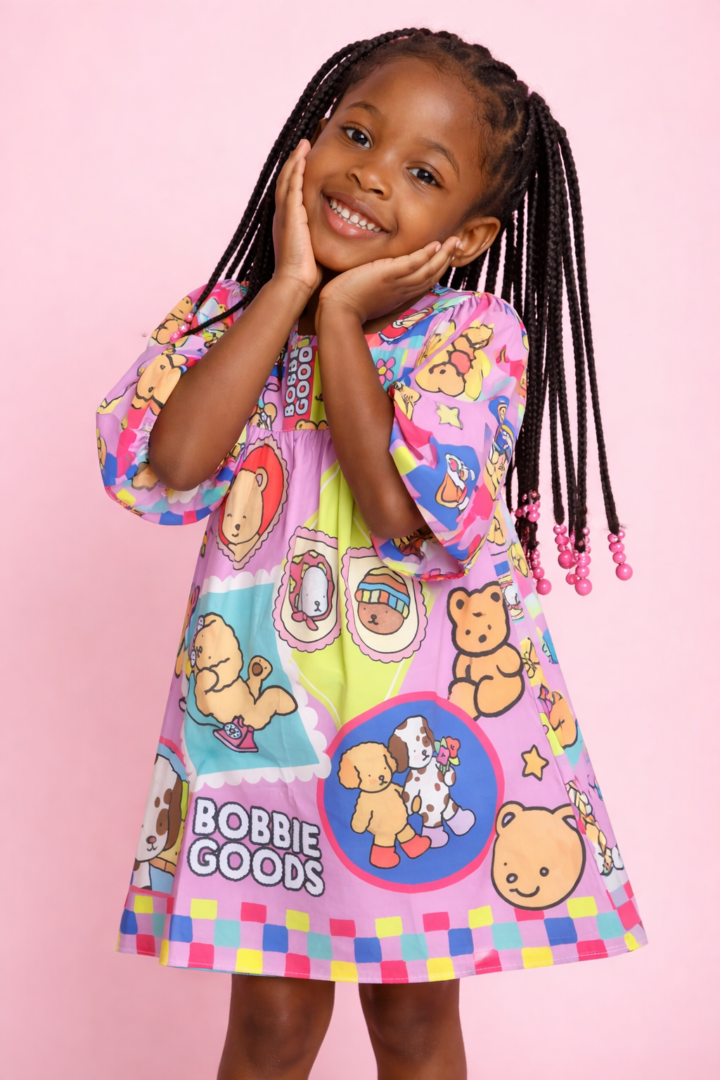 vestido bobbie goods rosa