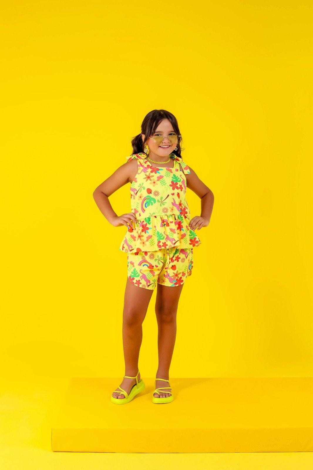 conjunto alças reguláveis amarelo